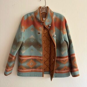 Pendleton Wool Southwestern Jacket., lined. Vintage. Size XS
